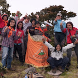 Local student hikers at the summit of Moncong Lompobatang (Heinz von Holzen, July 2011)