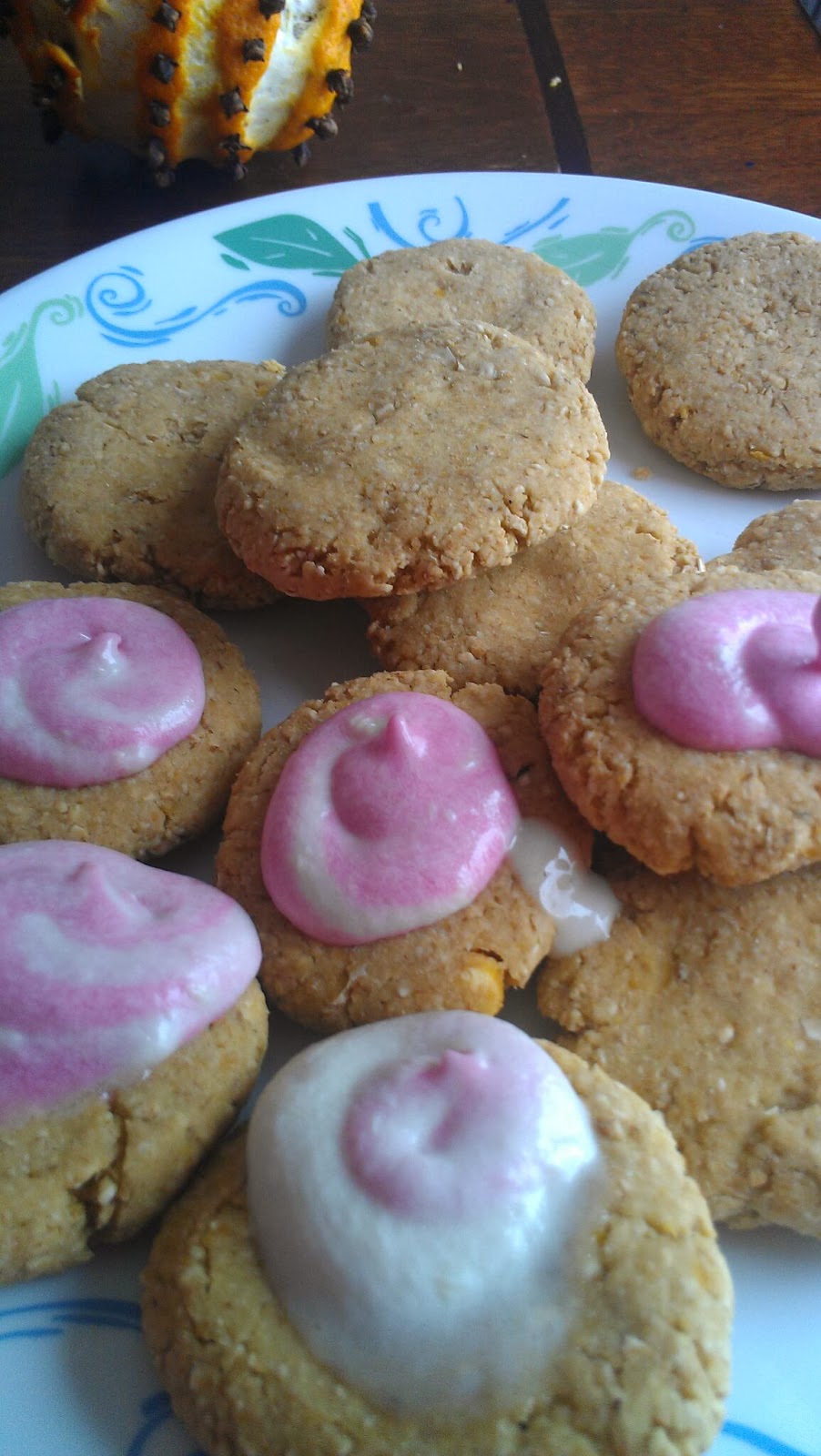 baking Vegan garbanzo bean cookie coconut cream icing
