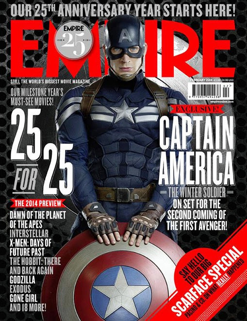 Amerika Kapitány új szerkója az Empire címlapján