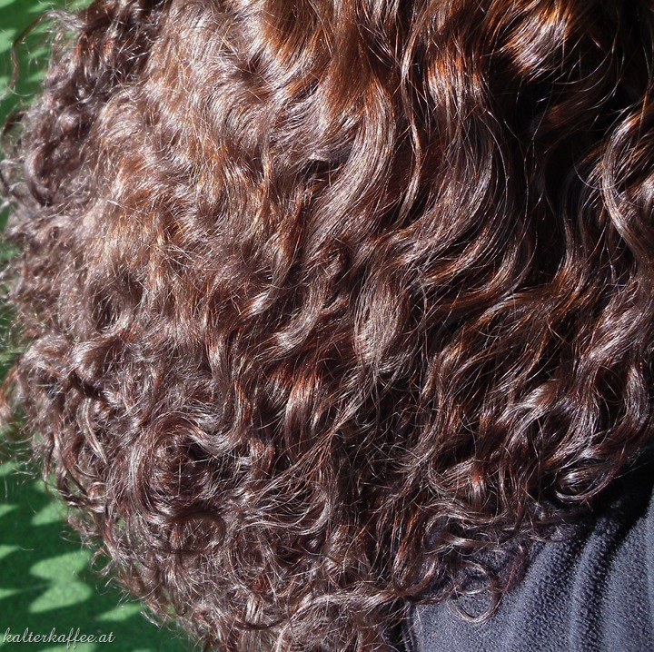 Curly Hair brown shiny haircare