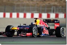 Vettel nei test di Barcellona 2012