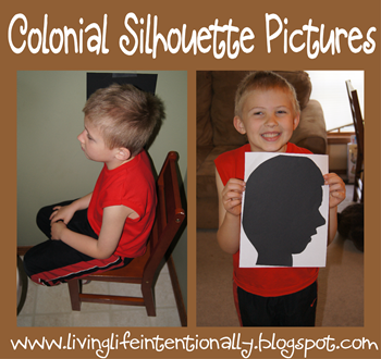 Colonial America Silhouette Pictures - History Projects for Homeschoolers Colonial America Silhouette Pictures - History Projects for Homeschoolers