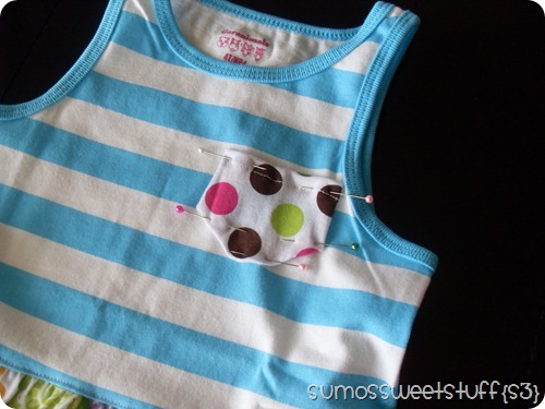 pin pocket to dress