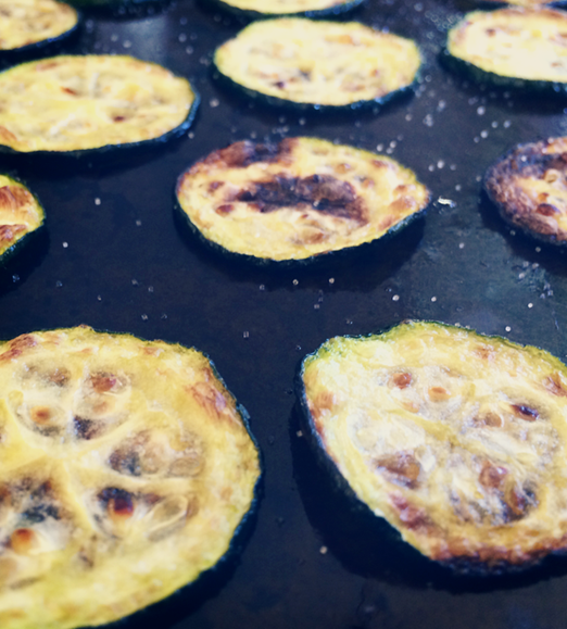 Salted Zucchini Chips