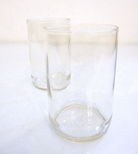recycled glass tumblers