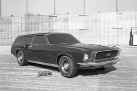 Ford Mustangs That Never Were: 1966 Mustang station wagon