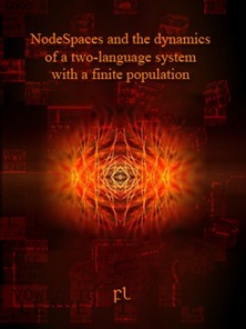NodeSpaces and the dynamics of a two-language system with a finite population Cover