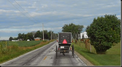 Amish buggy on Hwy 19 south of Napppanee, IN