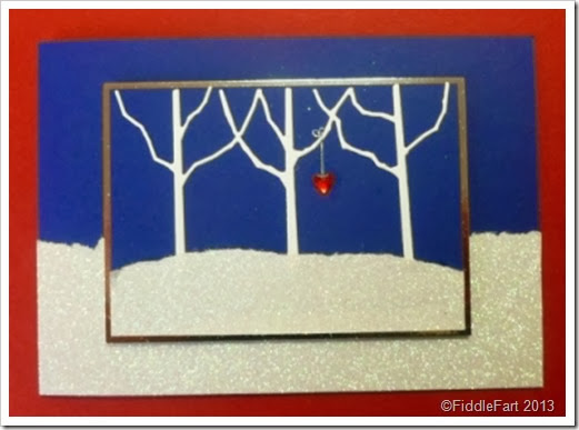 Memory Box Row of Trees Card