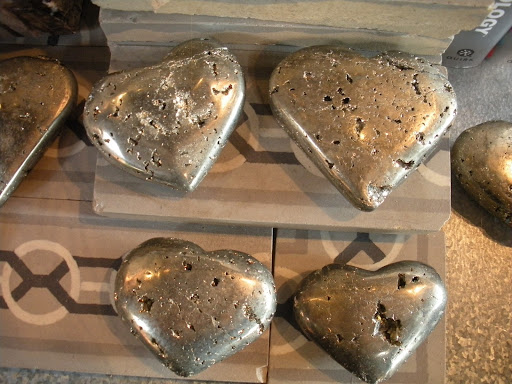 Stone hearts make great paperweights.