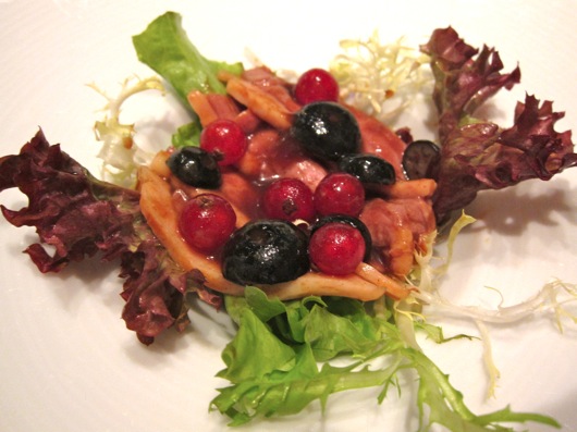 Duck Breast with Seasonal Berries at Pierre Hong Kong