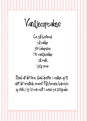 vaniljecupcakes oppskrift