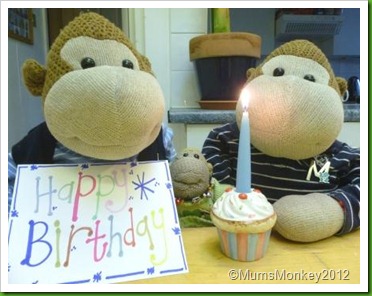 Monkey Birthday card