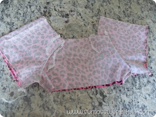 bodice with sleeves attached