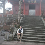 Emeishan - me at 2070m high, by a local chinese