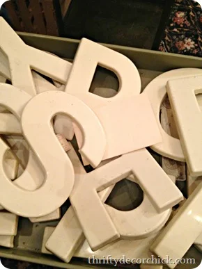 vintage letters