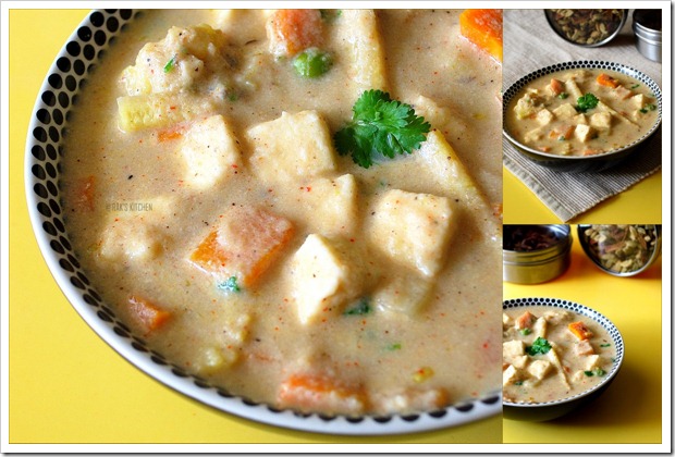 Hyderabadi subz korma