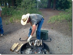 roasting corn