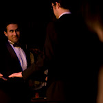 Mimesphobia, by Carlos Murillo, directed by Margot Bordelon. February 28 - April 4, 2010. (l to r) Michael Salinas, Brian Stojak. Photo Credit: Amanda Clifford.