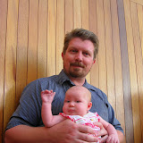 Jay with his 7 week old daughter Desiree Jay with his 7 week old daughter Desiree