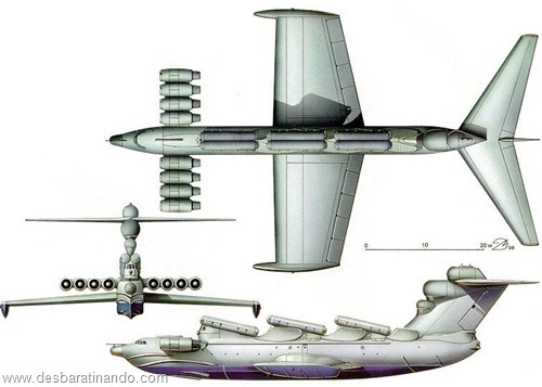 ekranoplano projeto 903 lun russo russia uniao sovietica desbaratinando (2)