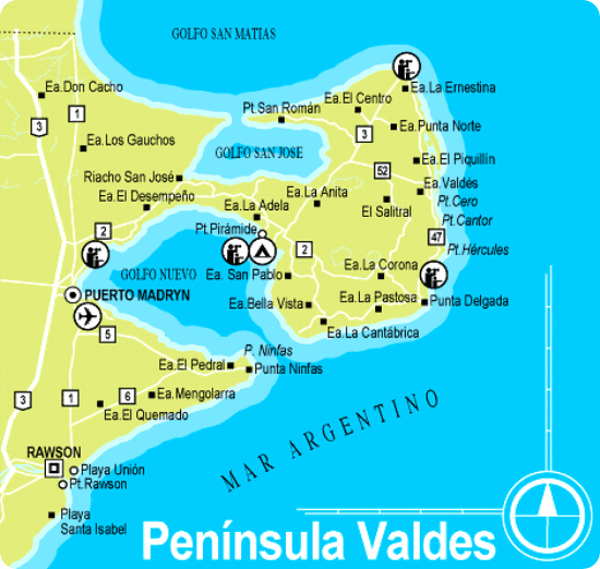 puerto piramides mapa puerto piramides mapa