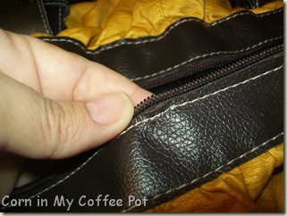 Yellow purse- Sewing 003