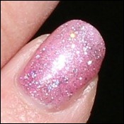 Black Pink Glitter Gradient Nails 1