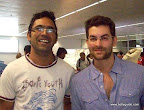 Reader Sunil Kumar met Neil Nitin Mukesh at Bangalore airport.