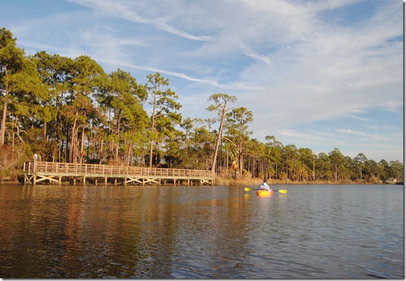 Fishing area of Faver Dykes Campground