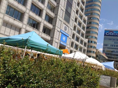 青山ファーマーズマーケット入り口付近。渋谷駅から歩いて到着。