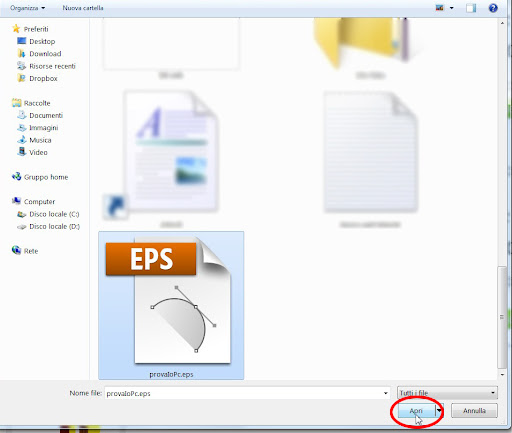Come aprire eps