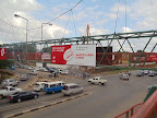 Crosswalk over Addis Ababa and Great East roads by the Manda Hill Mall