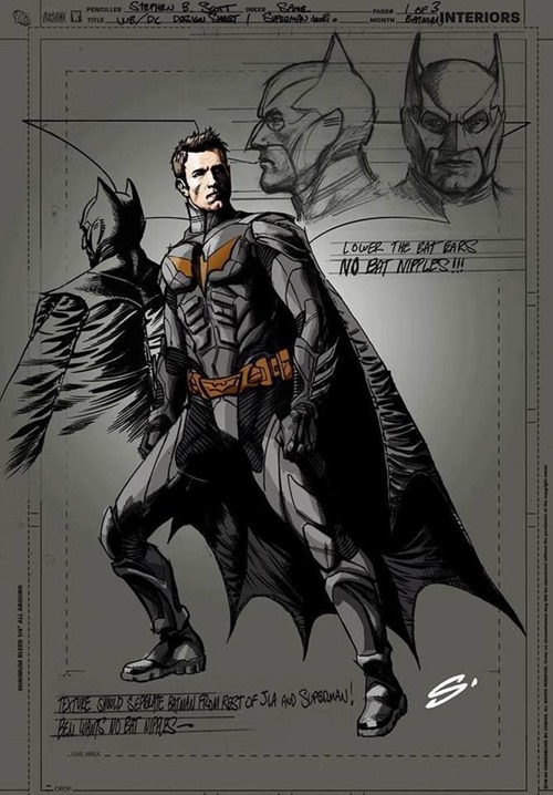 Ben Affleck as Batman Comic Book Concept Art 01