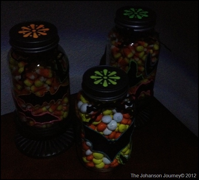glowing jars