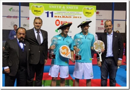 Di Nenno y Stupaczuk Campeones, hacen historia en el Campeonato del Mundo por Parejas Open Bilbao 2013.