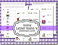 Spelling Letter Sound A