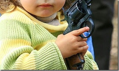 Kid with a gun Kid with a gun