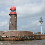 DSC01831.JPG - 23.06.2013. Bremerhaven (ujście rzeki Wezery); wejście do Starego Portu i ujścia rzeki Geeste