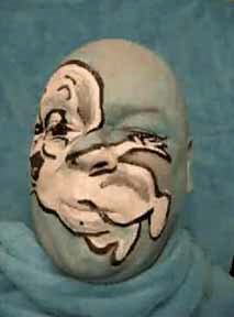 Self-Portraits Face Paintings by James Kuhn