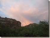 Sunset over South Fork Hilton Camp