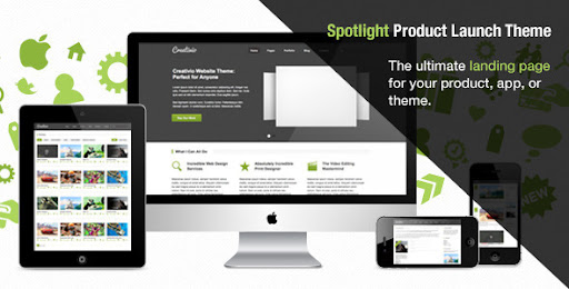 Spotlight Product Launch Page - Creative Landing Pages