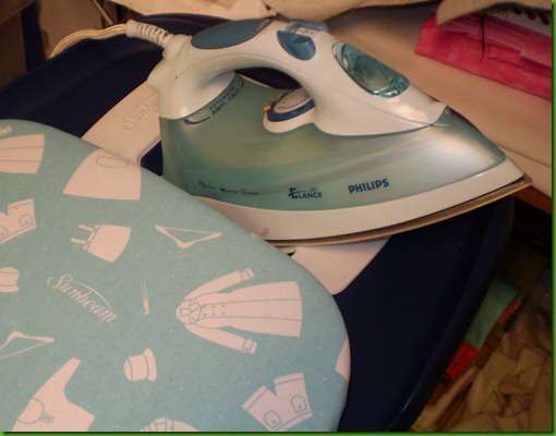 2012 Sunbeam ironing board iron holder