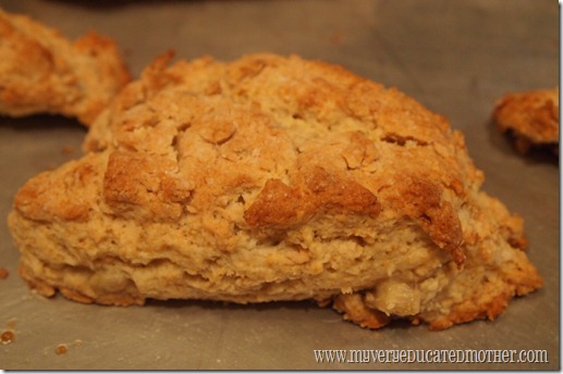 @mvemother Peanut Butter and Banana Scones