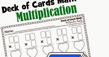 FREE Deck of Cards Math Worksheets (Multiplication)
