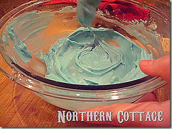 frosting in a bowl