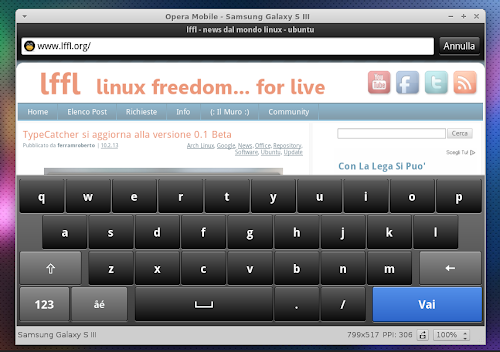 Opera Mobile Emulator 12.1 su Linux