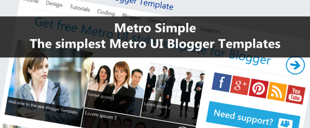 Metro Simple – The simplest Metro UI Blogger Templates