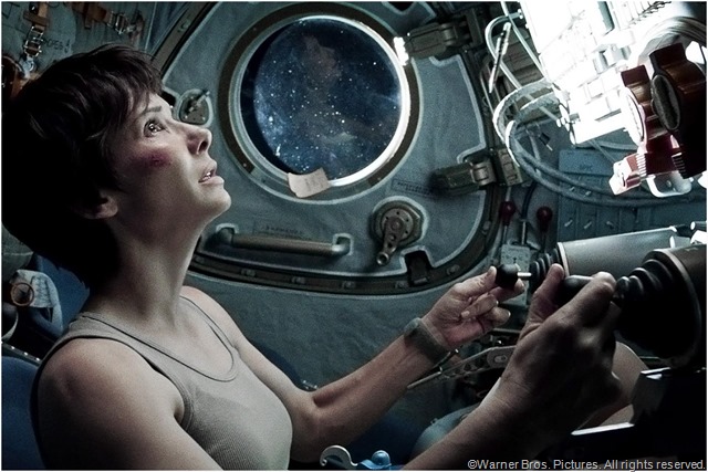 Sandra Bullock as Dr. Ryan Stone in GRAVITY.