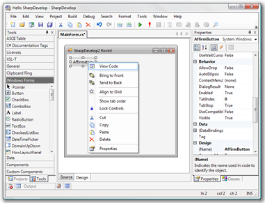 SharpDevelop – Free Visual Studio Alternative IDE